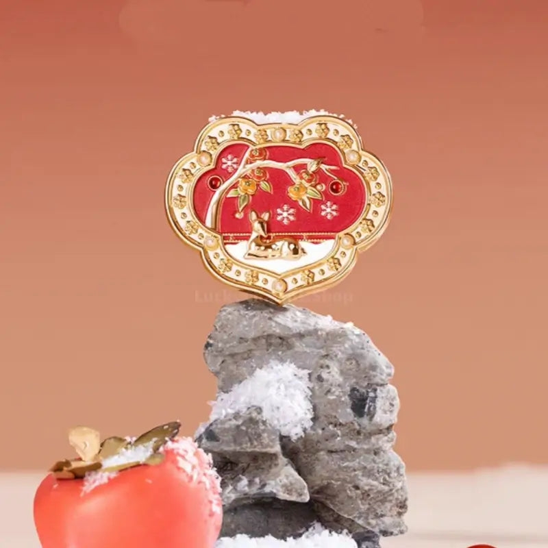 Baume parfumé solide Ruyi du Musée du Palais | 4 senteurs orientales | Cadeau et souvenir à la cire d'abeille naturelle