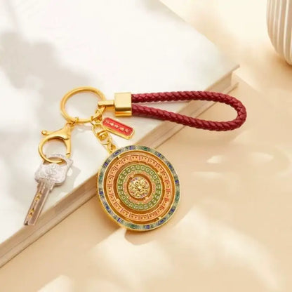 Wanchun Pavilion Caisson Ceiling Keychain from The Palace Museum-LuckyCharms.Shop