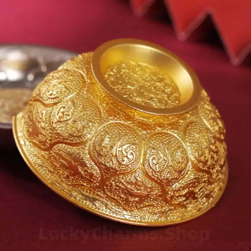 Gold & Silver Bowl Fridge Magnet - Shaanxi History Museum-LuckyCharms.Shop