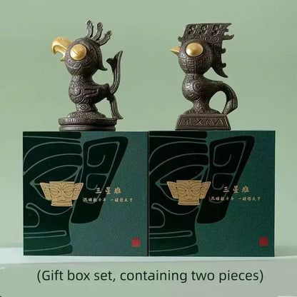 Bronze Sun Bird Figurine from The Sanxingdui Museum-LuckyCharms.Shop