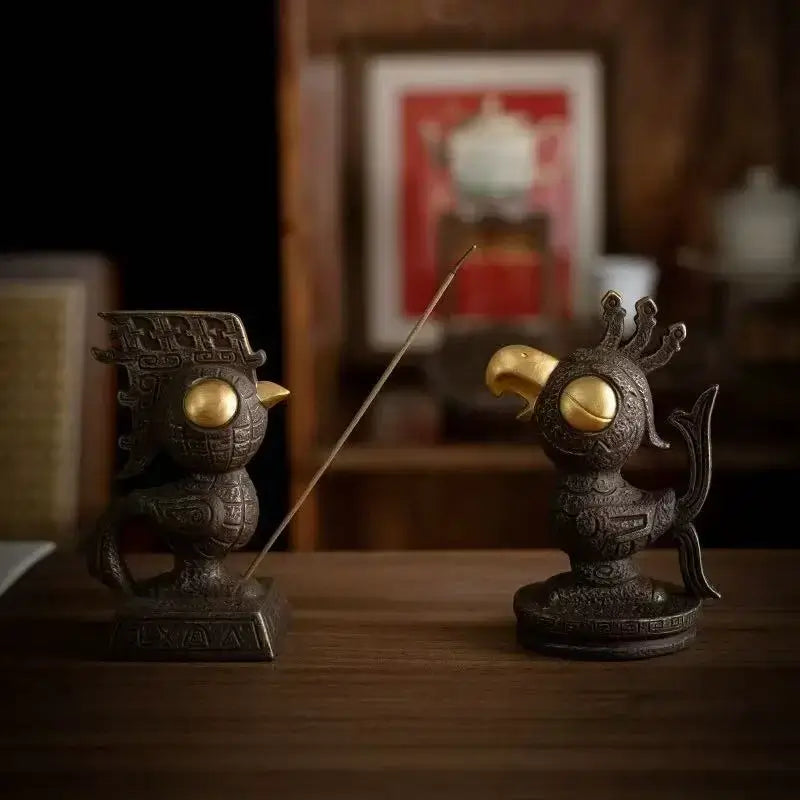 Bronze Sun Bird Figurine from The Sanxingdui Museum-LuckyCharms.Shop