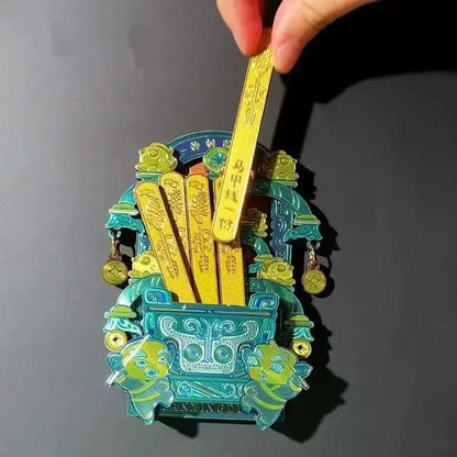 Bronze Divine Tree Lucky Draw Fridge Magnet from The Sanxingdui Museum-LuckyCharms.Shop