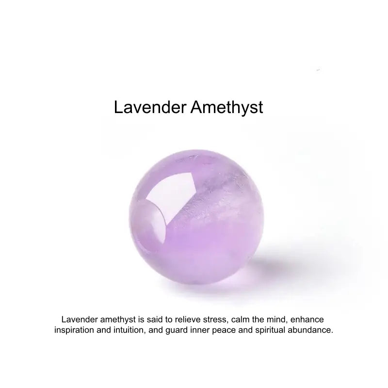 Natural Lavender Amethyst Round Beads (Fortune-turning Beads) | DIY Jewelry Accessory-LuckyCharms.Shop