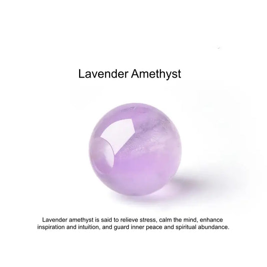 Natural Lavender Amethyst Round Beads (Fortune-turning Beads) | DIY Jewelry Accessory-LuckyCharms.Shop