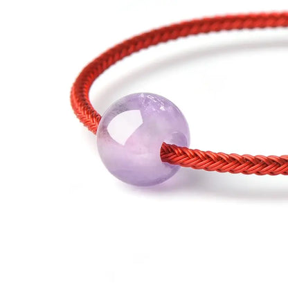 Natural Lavender Amethyst Round Beads (Fortune-turning Beads) | DIY Jewelry Accessory-LuckyCharms.Shop