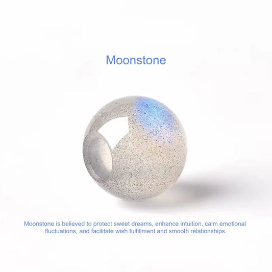 Moonstone Fortune-Turning Beads, Guard Dreams, Boost Intuition | DIY Jewelry Accessory-LuckyCharms.Shop