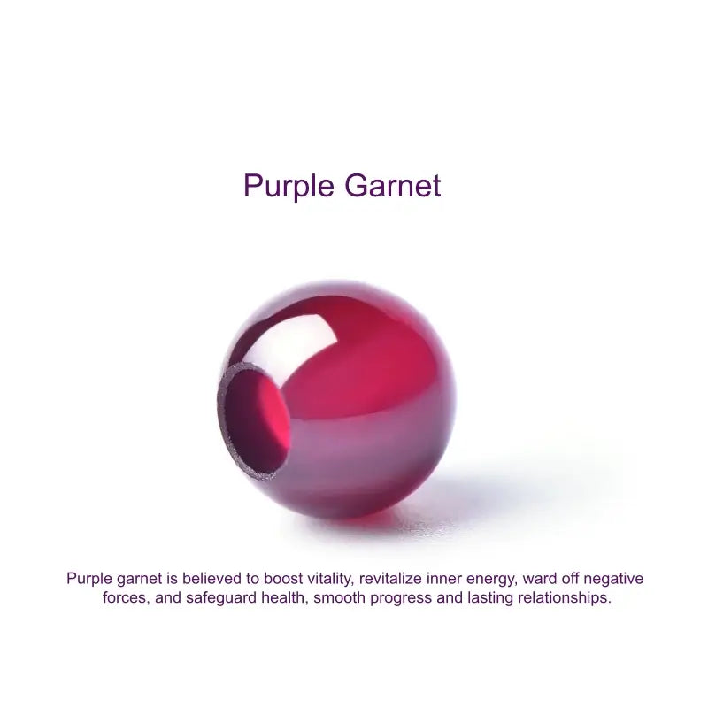 Rhodolite Garnet Fortune-Turning Beads, Boost Vitality | DIY Jewelry Accessory-LuckyCharms.Shop