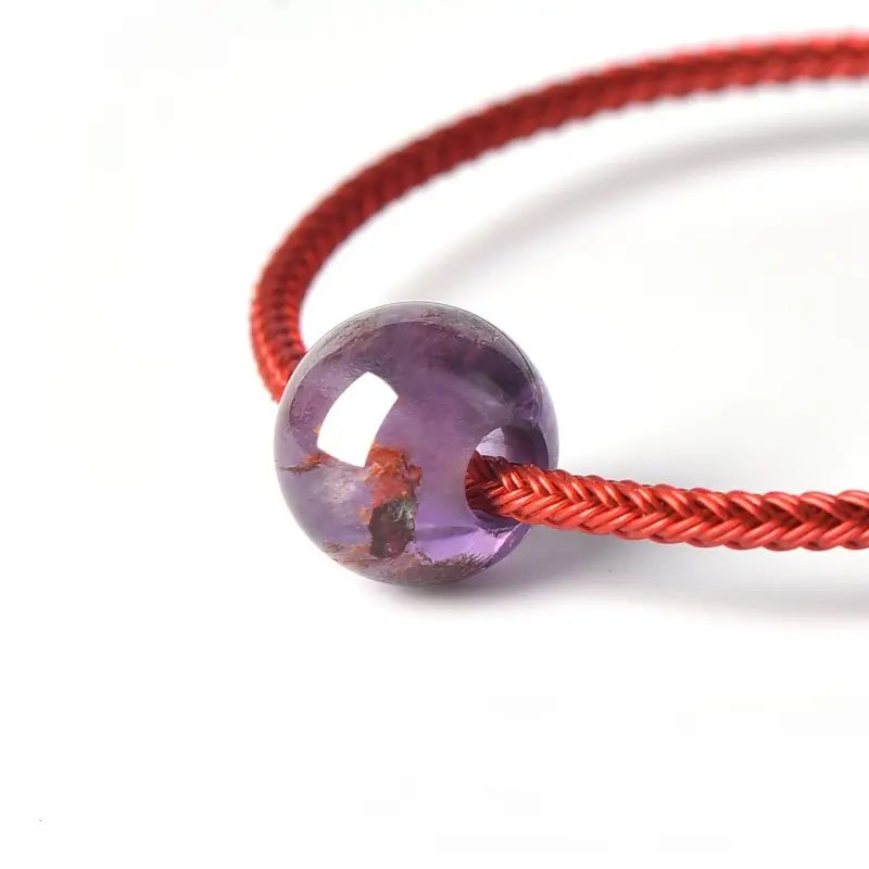 Purple Phantom Quartz Beads, Attract Wealth, Boost Career | DIY Jewelry Accessory-LuckyCharms.Shop