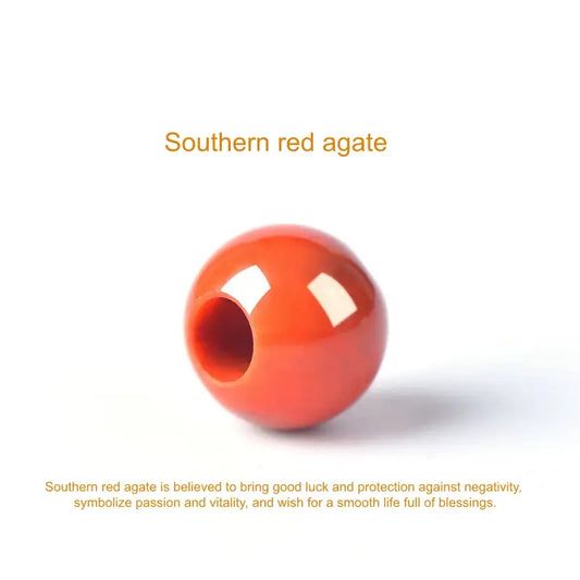 South Red Agate Fortune-Turning Beads, Bring Luck, Ward Off Evil | DIY Jewelry Accessory-LuckyCharms.Shop