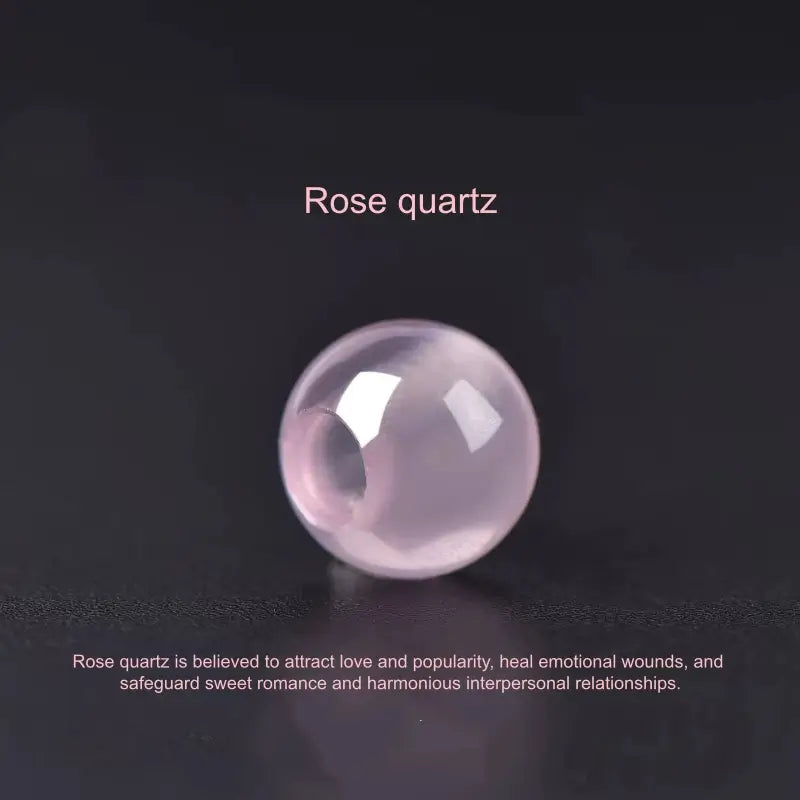 Rose Quartz Fortune-Turning Beads, Attract Love, Heal Heart | DIY Jewelry Accessory-LuckyCharms.Shop