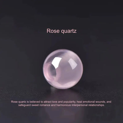 Rose Quartz Fortune-Turning Beads, Attract Love, Heal Heart | DIY Jewelry Accessory-LuckyCharms.Shop