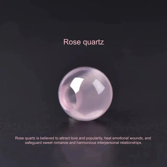 Rose Quartz Fortune-Turning Beads, Attract Love, Heal Heart | DIY Jewelry Accessory-LuckyCharms.Shop