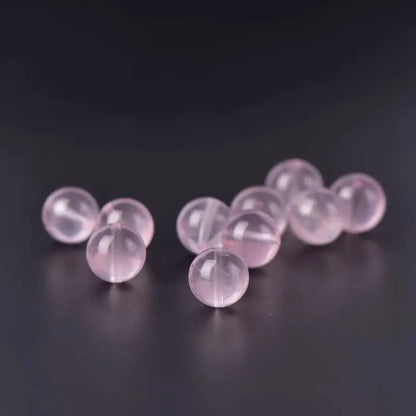 Rose Quartz Fortune-Turning Beads, Attract Love, Heal Heart | DIY Jewelry Accessory-LuckyCharms.Shop