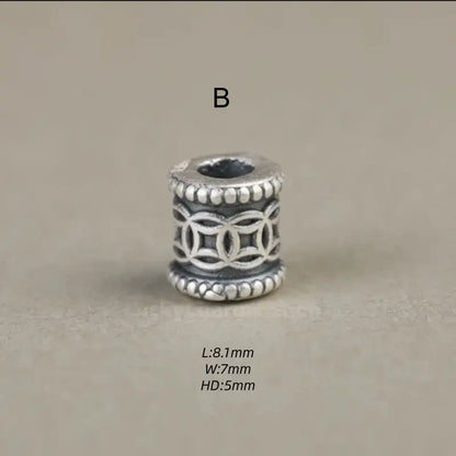 Sterling Silver Lulutong Loose Beads | DIY Bracelet Beads, Tiny Exquisite Accessories-LuckyCharms.Shop