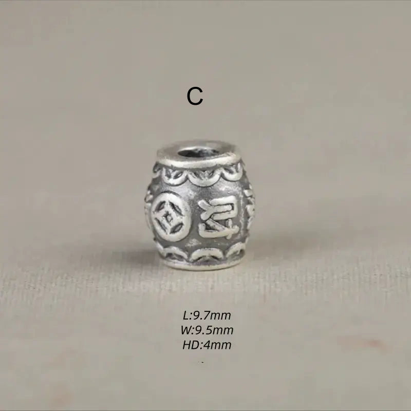 Sterling Silver Lulutong Loose Beads | DIY Bracelet Beads, Tiny Exquisite Accessories-LuckyCharms.Shop