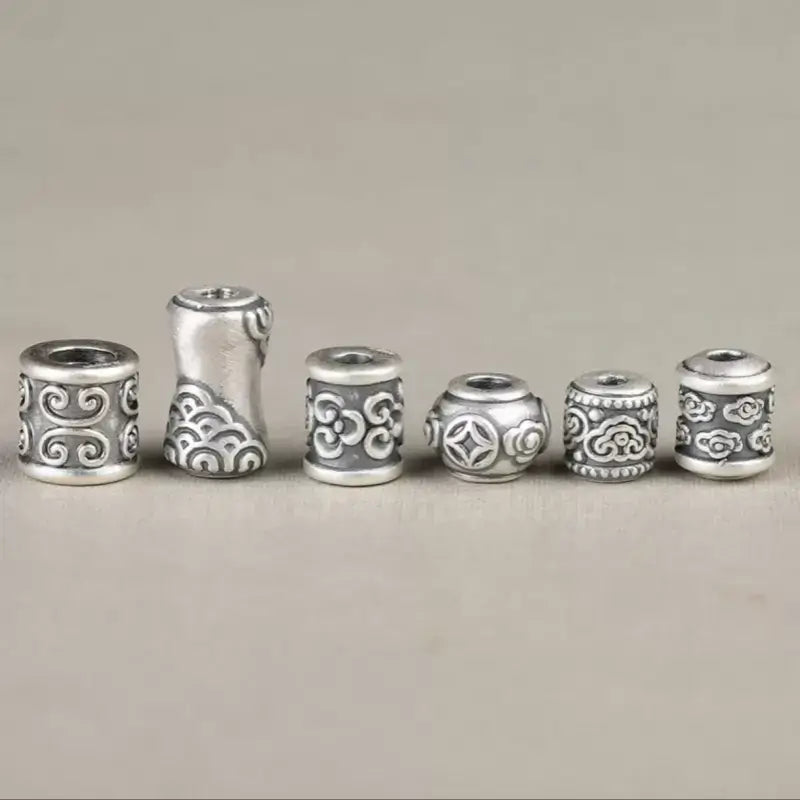 Sterling Silver Lulutong Loose Beads | Multiple Styles, DIY Bracelet Beads-LuckyCharms.Shop