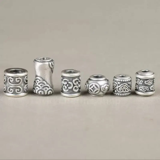 Sterling Silver Lulutong Loose Beads | Multiple Styles, DIY Bracelet Beads-LuckyCharms.Shop