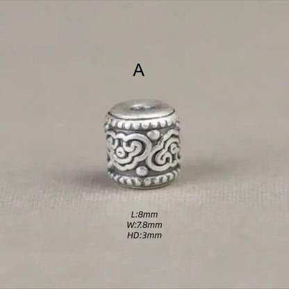 Sterling Silver Lulutong Loose Beads | Multiple Styles, DIY Bracelet Beads-LuckyCharms.Shop