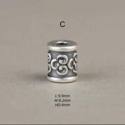 Sterling Silver Lulutong Loose Beads | Multiple Styles, DIY Bracelet Beads-LuckyCharms.Shop