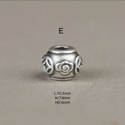 Sterling Silver Lulutong Loose Beads | Multiple Styles, DIY Bracelet Beads-LuckyCharms.Shop