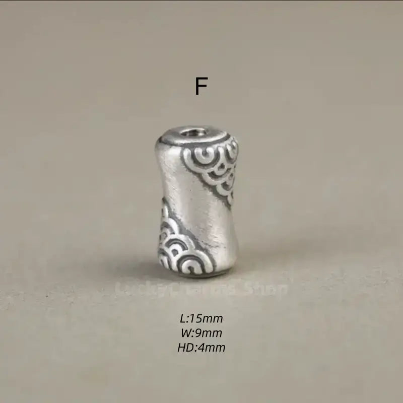 Sterling Silver Lulutong Loose Beads | Multiple Styles, DIY Bracelet Beads-LuckyCharms.Shop