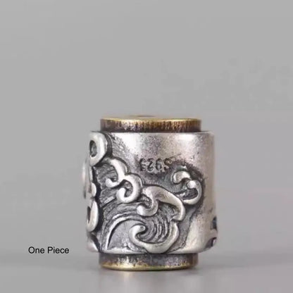 925 Silver Lu Lu Tong Bead | Mountain/Ocean Style 10×12mm DIY Bracelet Accessory-LuckyCharms.Shop