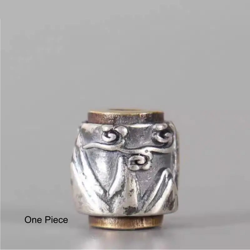 925 Silver Lu Lu Tong Bead | Mountain/Ocean Style 10×12mm DIY Bracelet Accessory-LuckyCharms.Shop