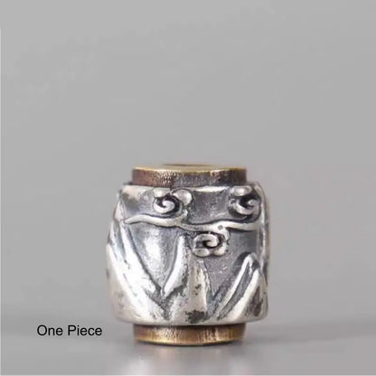 925 Silver Lu Lu Tong Bead | Mountain/Ocean Style 10×12mm DIY Bracelet Accessory-LuckyCharms.Shop