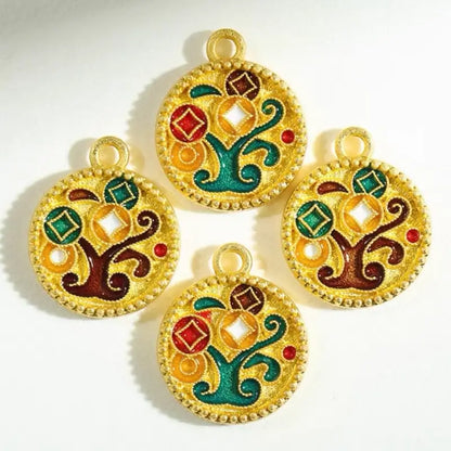 Chinese Style Gold-Plated Money Tree Bracelet Accompanying Beads Pendant-LuckyCharms.Shop