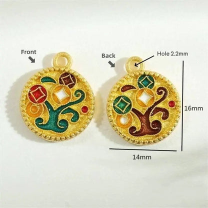 Chinese Style Gold-Plated Money Tree Bracelet Accompanying Beads Pendant-LuckyCharms.Shop