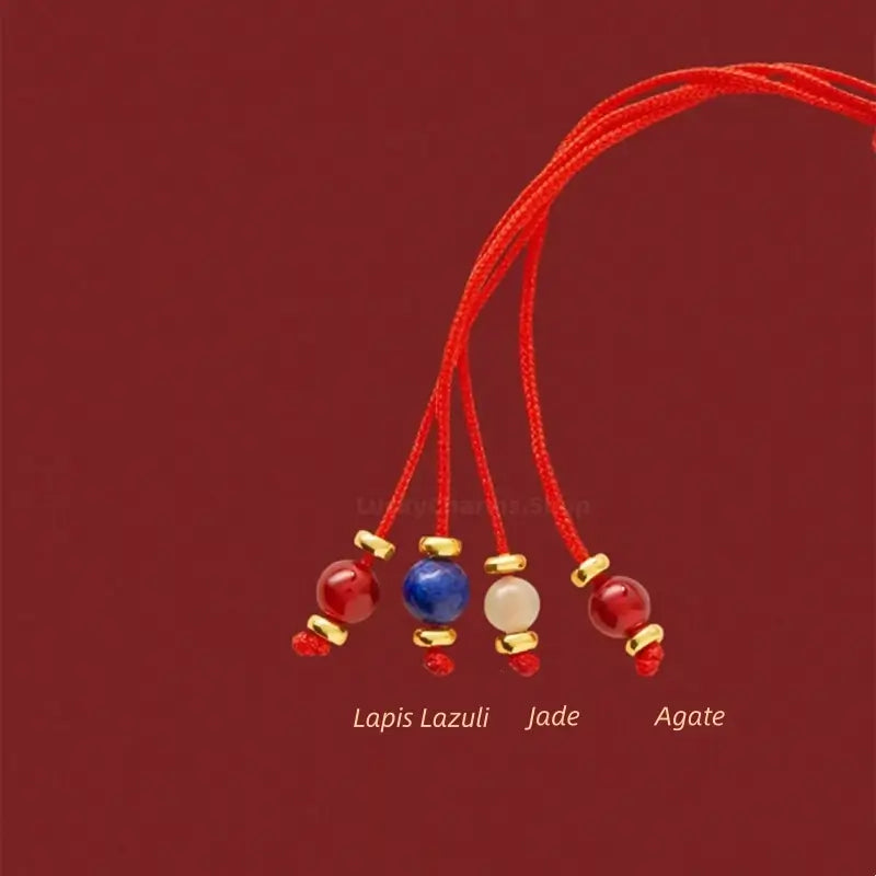 "Happiness 'On Horseback'" 18K Gold Red Lucky Fortune Bracelet from Palace Museum | Tang Dynasty Inspired Jewelry-LuckyCharms.Shop