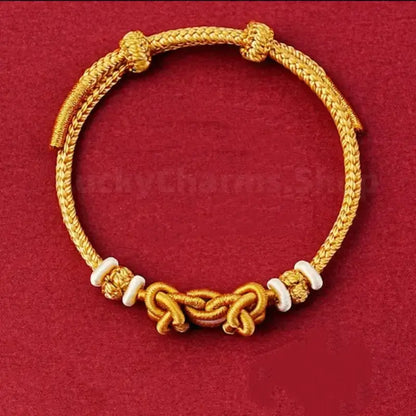 Wutai Mountain Blessing Auspicious Knot Multi-Color Lucky Braided Bracelet-LuckyCharms.Shop