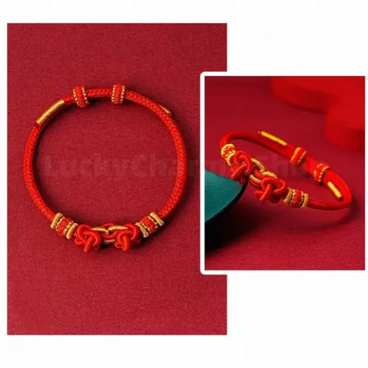 Wutai Mountain Blessing Auspicious Knot Multi-Color Lucky Braided Bracelet-LuckyCharms.Shop