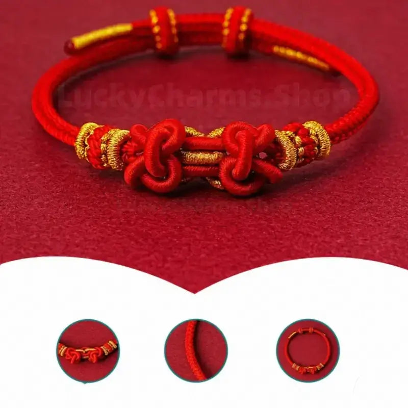 Wutai Mountain Blessing Auspicious Knot Multi-Color Lucky Braided Bracelet-LuckyCharms.Shop