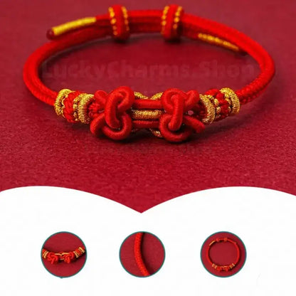 Wutai Mountain Blessing Auspicious Knot Multi-Color Lucky Braided Bracelet-LuckyCharms.Shop