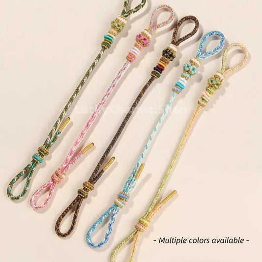 DIY Braided Bracelet (Series 3) | 5 Gradient Colors Adjustable Cord for Plain Ring Charms-LuckyCharms.Shop