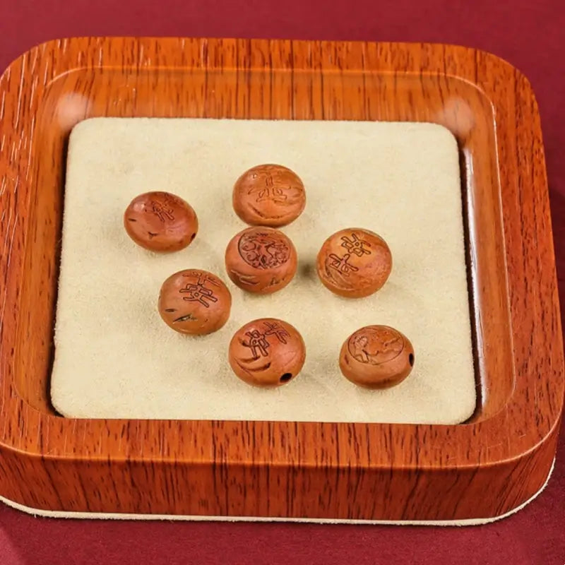 Chinese Zodiac Walnut & Cinnabar Fortune-Turning Bead Guardian Braided Bracelet-LuckyCharms.Shop