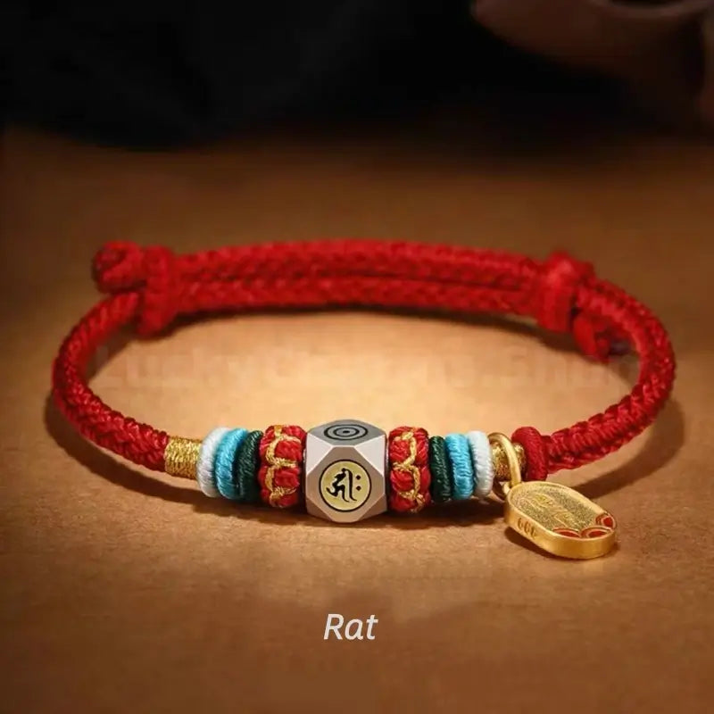 Chinese Zodiac Guardian Buddhas Seed Syllables Handmade Blessing Rope Bracelet-LuckyCharms.Shop