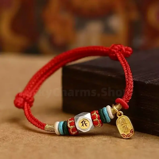 Chinese Zodiac Guardian Buddhas Seed Syllables Handmade Blessing Rope Bracelet-LuckyCharms.Shop