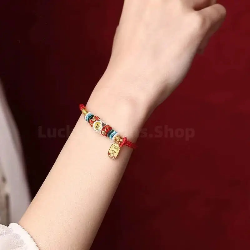 Chinese Zodiac Guardian Buddhas Seed Syllables Handmade Blessing Rope Bracelet-LuckyCharms.Shop