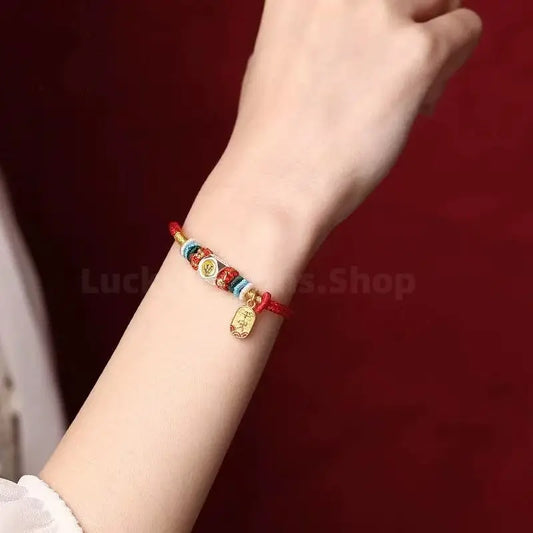 Chinese Zodiac Guardian Buddhas Seed Syllables Handmade Blessing Rope Bracelet-LuckyCharms.Shop