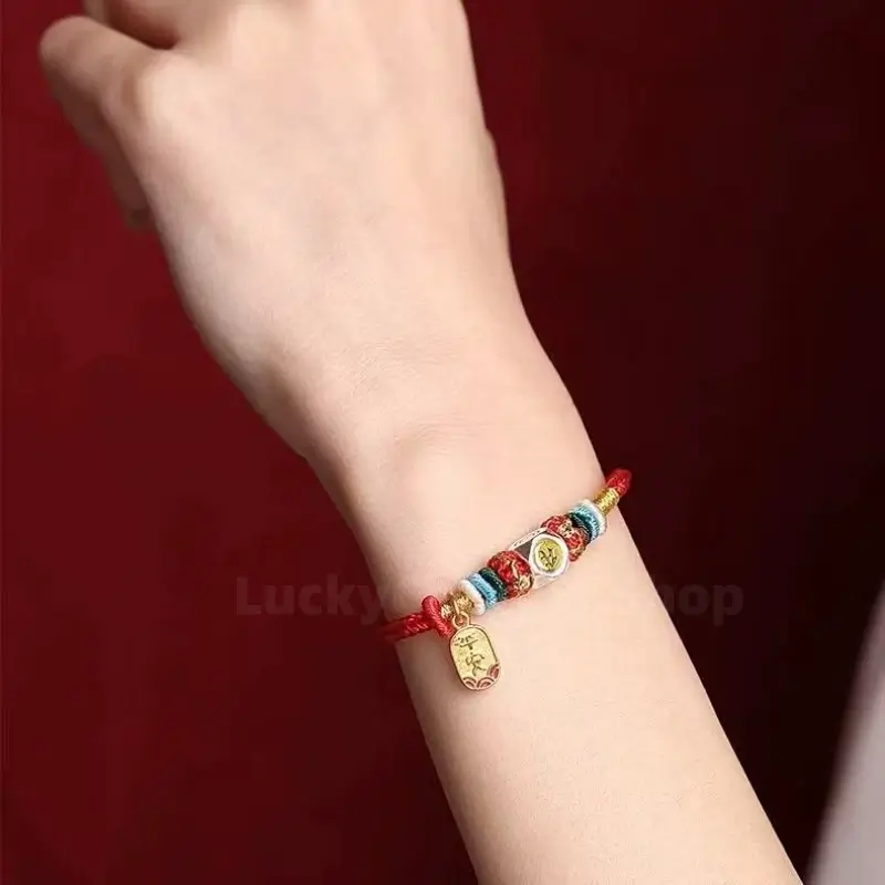 Chinese Zodiac Guardian Buddhas Seed Syllables Handmade Blessing Rope Bracelet-LuckyCharms.Shop