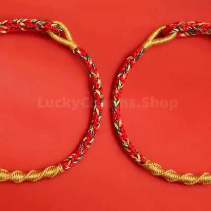 Chinese Zodiac Guardian Buddha Corresponding Color Blessing Dragon Knot Protective Bracelet-LuckyCharms.Shop