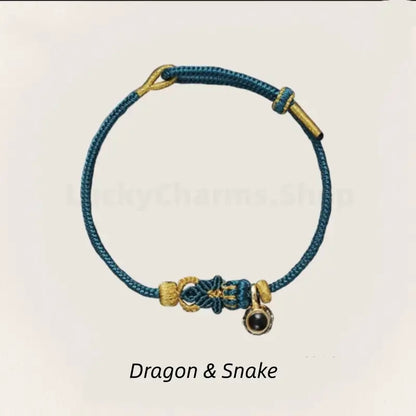 Mount Putuo Blessing Chinese Zodiac Guardian Projection Stone Lucky Braided Bracelet-LuckyCharms.Shop