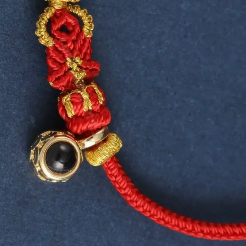 Mount Putuo Blessing Chinese Zodiac Guardian Projection Stone Lucky Braided Bracelet-LuckyCharms.Shop