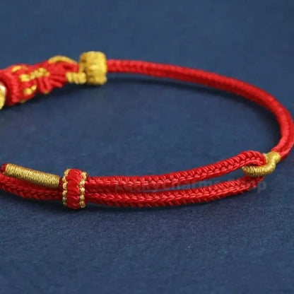 Mount Putuo Blessing Chinese Zodiac Guardian Projection Stone Lucky Braided Bracelet-LuckyCharms.Shop