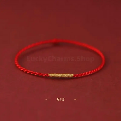 Golden Threads Ultra-thin Braided Hand Rope Blessing Bracelet for Love Luck Wisdom-LuckyCharms.Shop