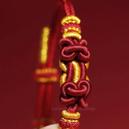 Horse Lucky Horse Hoof Knot Braided Bracelet | Adjustable Multi-Color Chinese Style Jewelry-LuckyCharms.Shop