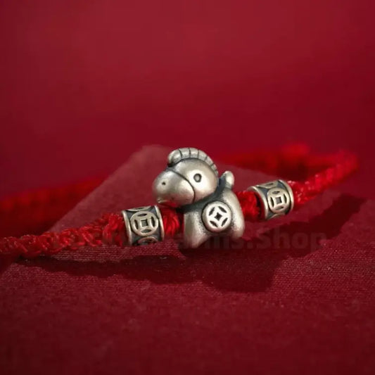 999 Silver "Instant Wealth" Money-Attracting Lucky Pony Charm Bracelet-LuckyCharms.Shop