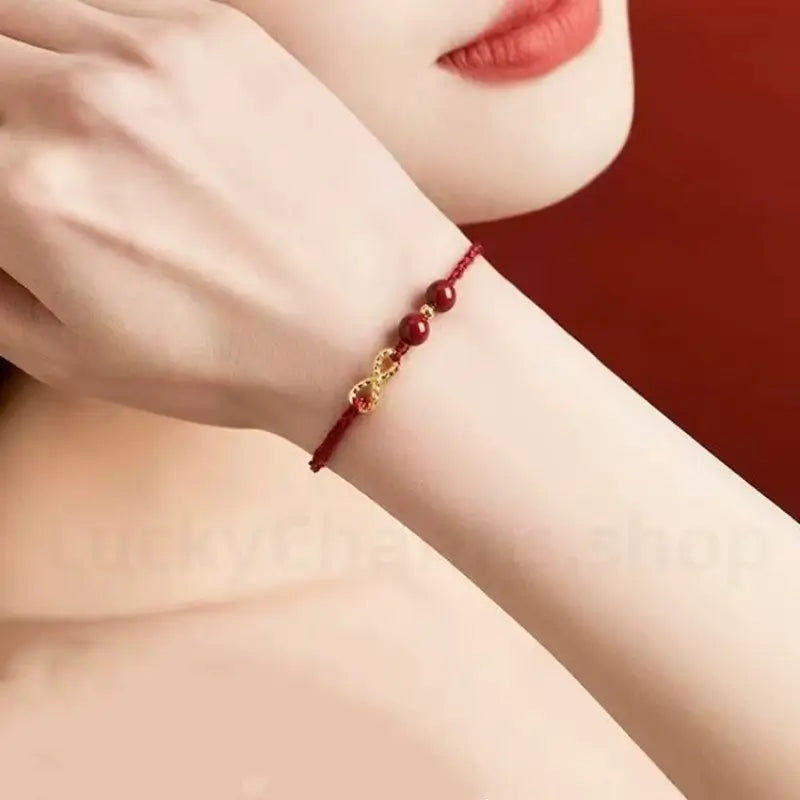 Infinity Symbol Wealth Handmade Braided Rope Bracelet Jewelry for Wealth -LuckyCharms.Shop